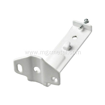 Powder Coated White Metal Head Rails Fixing Bracket